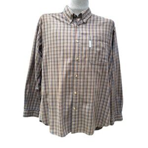 Columbia 100% Cotton Long Sleeve Casual Button Down Checked Shirt Size L